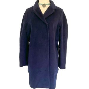 ASOS | Mohair Wool Blend Navy Coat